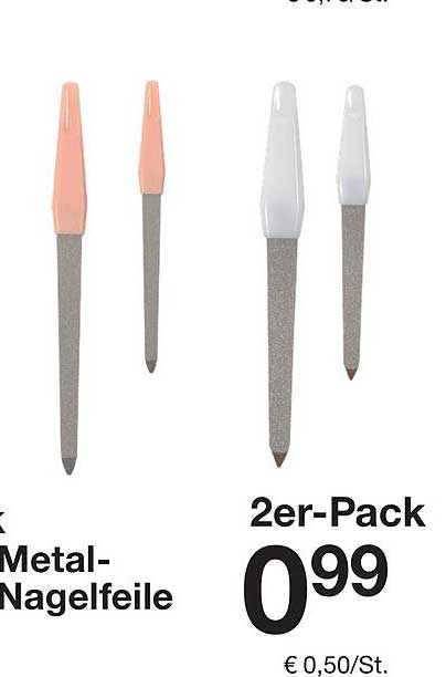 2er-Pack Metal-Nagelfeile