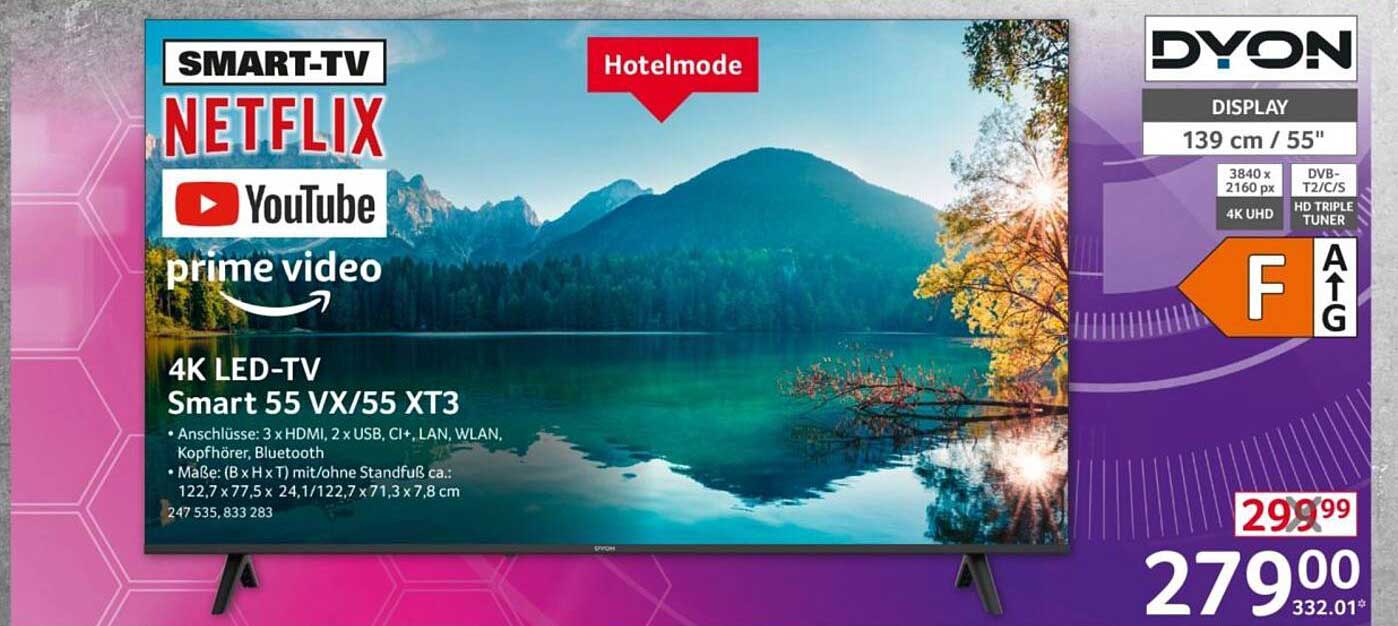 4K LED-TV Smart 55 VX/55 XT3