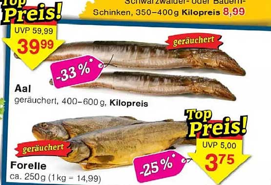 Aal geräuchert (400–600 g) - Jetzt nur 39,99 €