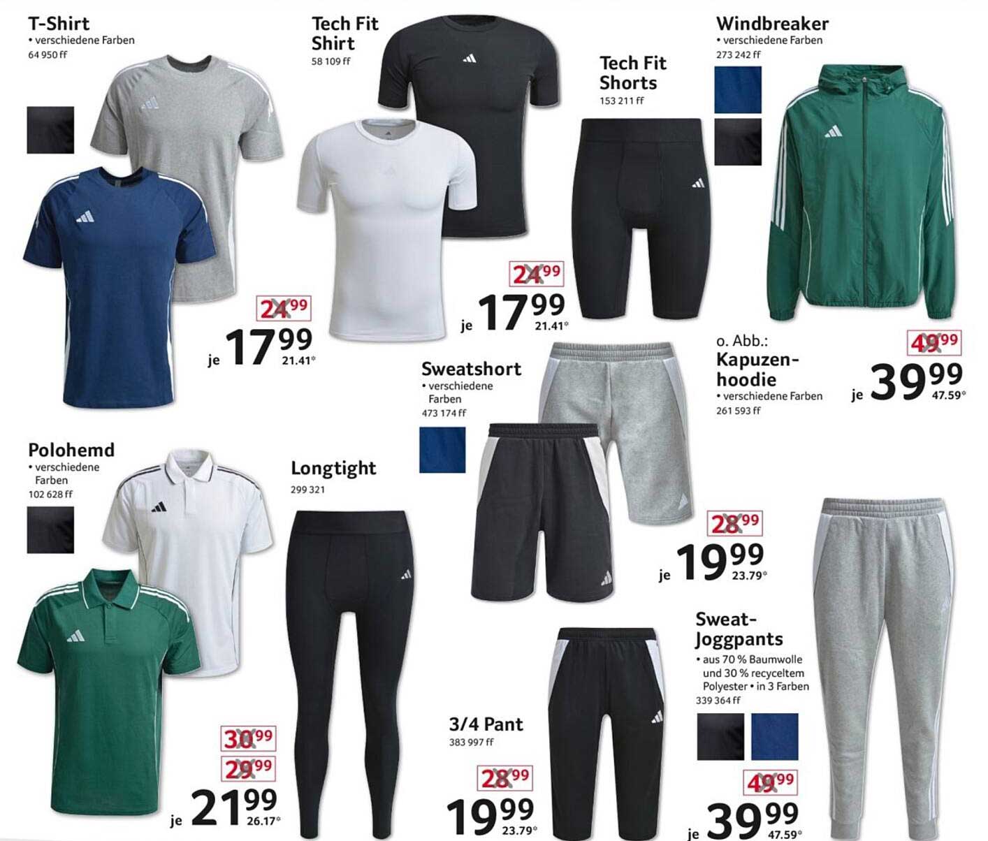 Adidas Tech Fit Shirt und Shorts - Sportliche Essentials zu Top Preisen