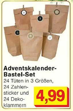 Adventskalender-Bastel-Set