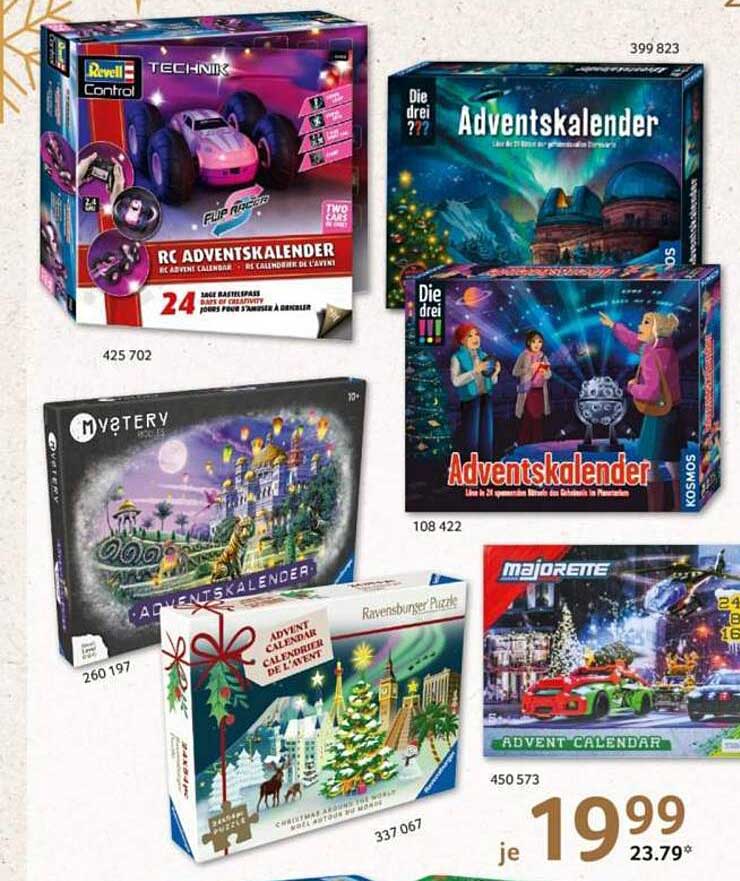 Adventskalender für Kinder und Erwachsene - Revell Control & Ravensburger Puzzle