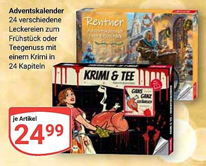 Adventskalender - Krimi & Tee