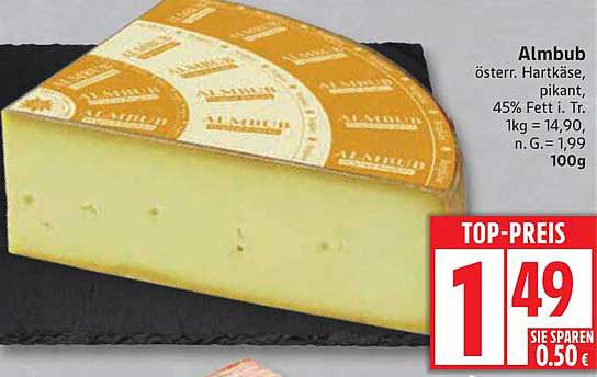 Almbub - österreichischer Hartkäse, pikant