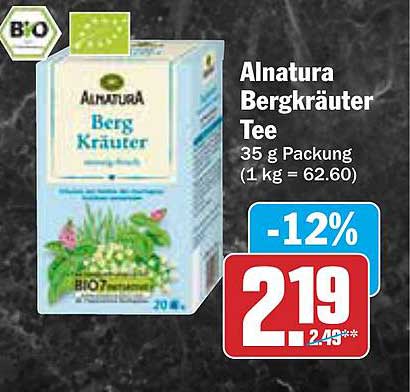 Alnatura Bergkräuter Tee 35 g