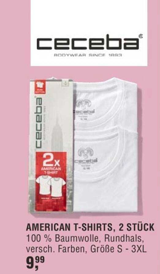 AMERICAN T-SHIRTS, 2 STÜCK