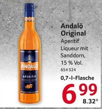 Andalö Original Aperitif Liqueur mit Sanddorn, 15 % Vol.