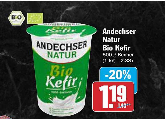 Andechser Natur Bio Kefir 500 g