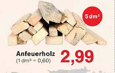 Anfeuerholz 5 dm³