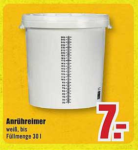 Anrühreimer weiß, bis Füllmenge 30 l