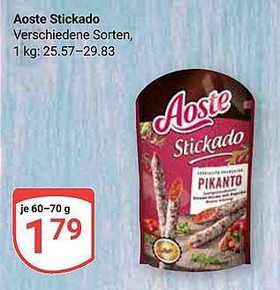Aoste Stickado - Pikante Wurstsnacks in verschiedenen Sorten