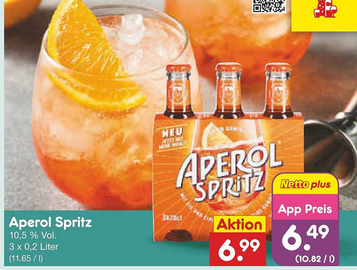 Aperol Spritz 10,5 % Vol. - 3 x 0,2 Liter