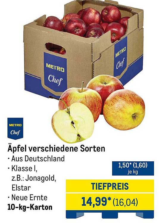 Äpfel verschiedene Sorten aus Deutschland - METRO Chef