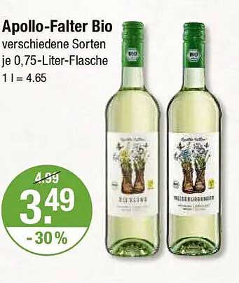 Apollo-Falter Bio – verschiedene Sorten je 0,75-Liter-Flasche