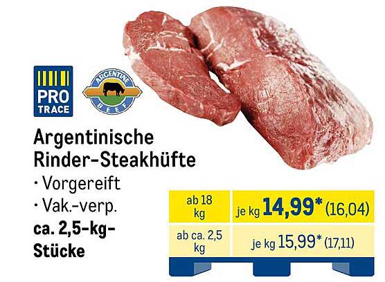 Argentinische Rinder-Steakhäfte