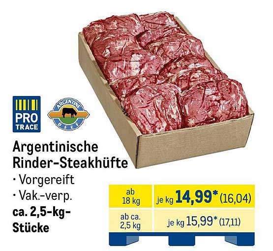 Argentinische Rinder-Steakhälften