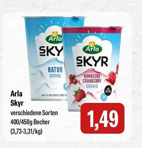 Arla Skyr – verschiedene Sorten jetzt nur 1,49 €