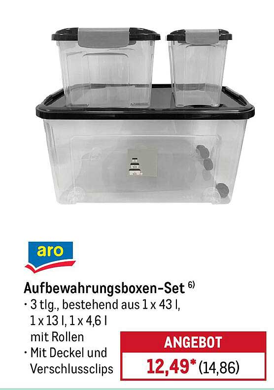 Aufbewahrungsboxen-Set 3 tlg. (Aro)