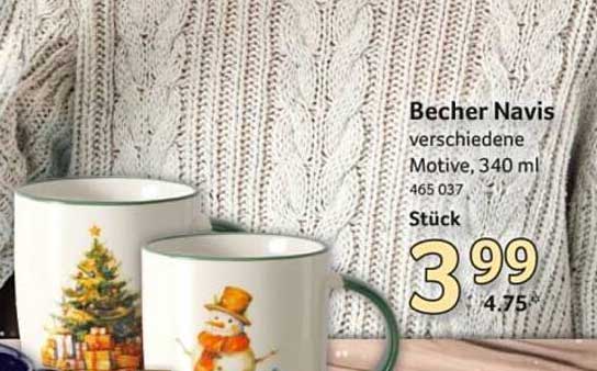 Becher Navis - verschiedene Motive, 340 ml