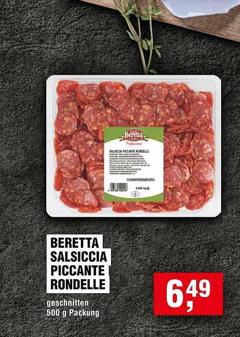 Beretta Salsiccia Piccante Rondelle 500 g