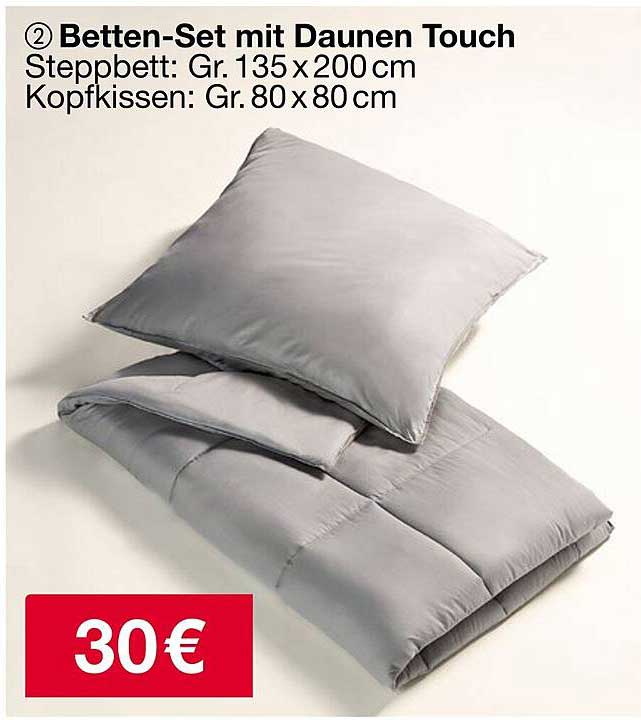 Betten-Set mit Daunen Touch