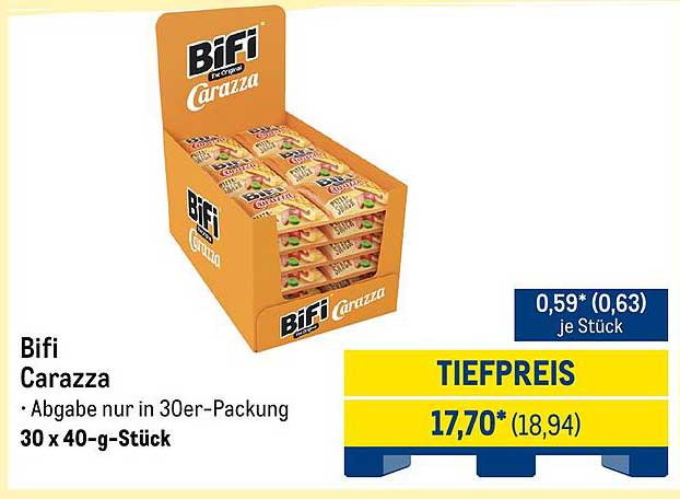 Bifi Carazza – 30 x 40-g Stück zum Tiefpreis