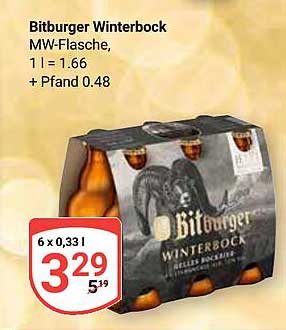 Bitburger Winterbock 6 x 0,33 l