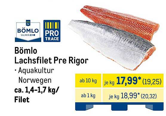 Bömlo Lachsfilet Pre Rigor – Aquakultur Norwegen