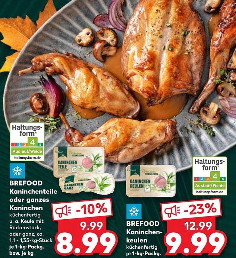 BREFOOD Kaninchenteile oder ganzes Kaninchen küchenfertig