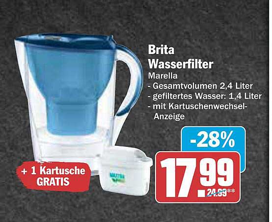 Brita Wasserfilter Marella - jetzt zum attraktiven Preis!