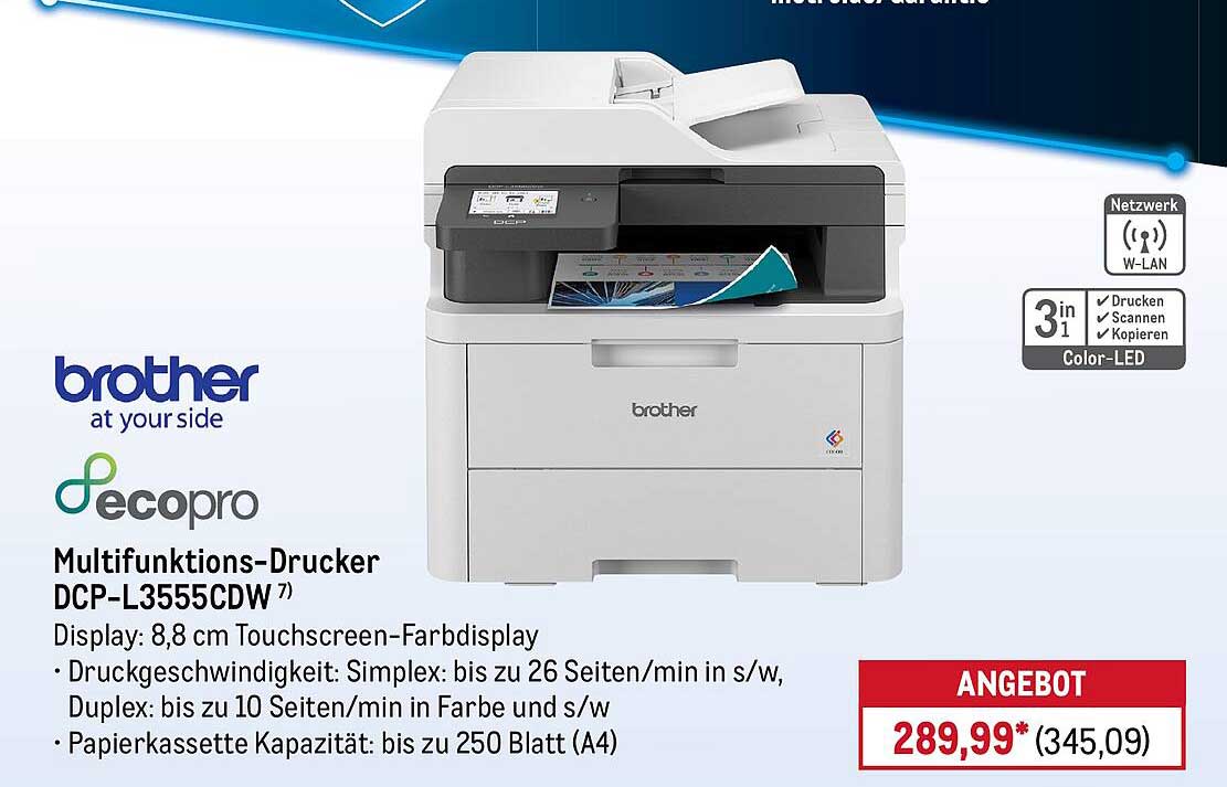 Brother DCP-L3555CDW Multifunktions-Drucker