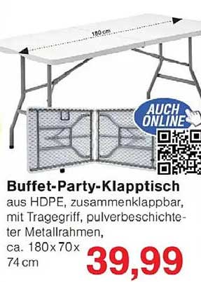 Buffet-Party-Klapptisch