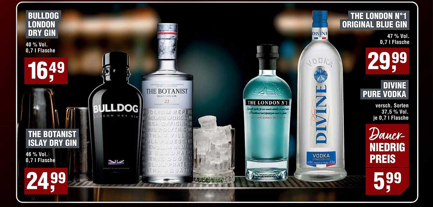 BULLDOG LONDON DRY GIN 0,7 L für 16,49 €