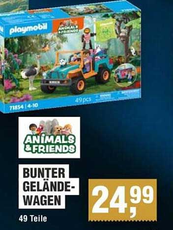 Bunter Geländewagen - PLAYMOBIL Animals & Friends