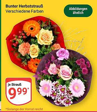 Bunter Herbststrauß - Verschiedene Farben