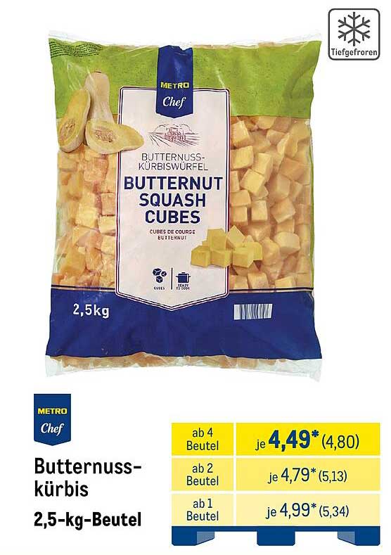 Butternuss-Kürbis 2,5-kg-Beutel