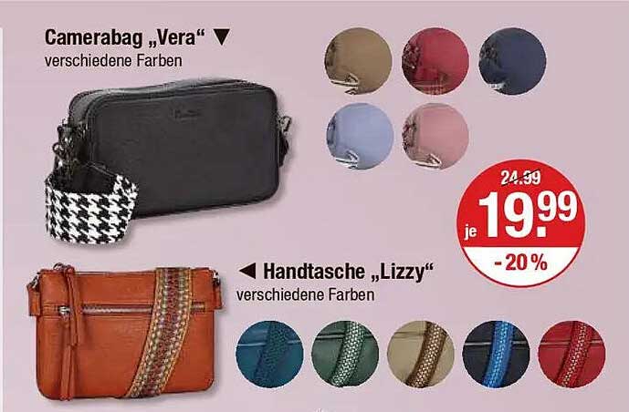 Camerabag „Vera“ und Handtasche „Lizzy“ - stylische Begleiter für jedes Outfit