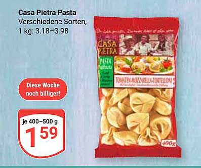 Casa Pietra Pasta verschiedene Sorten, 400 g