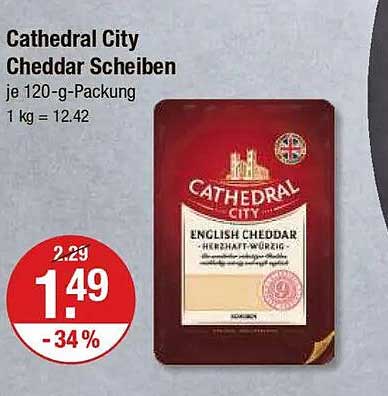 Cathedral City Cheddar Scheiben