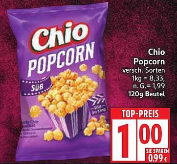 Chio Popcorn 120g Beutel, Top-Preis!