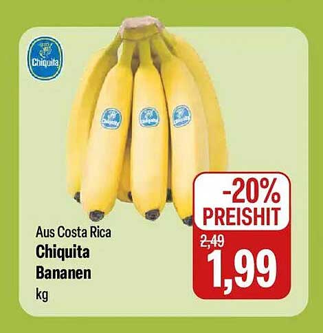 Chiquita Bananen aus Costa Rica - jetzt im Angebot!