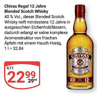 Chivas Regal 12 Jahre Blended Scotch Whisky