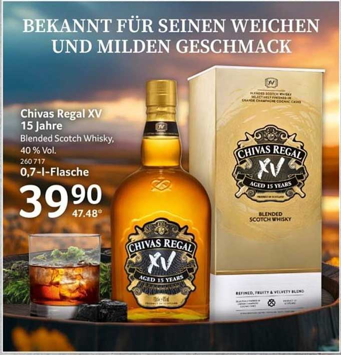 Chivas Regal XV 15 Jahre Blended Scotch Whisky, 0,7 l