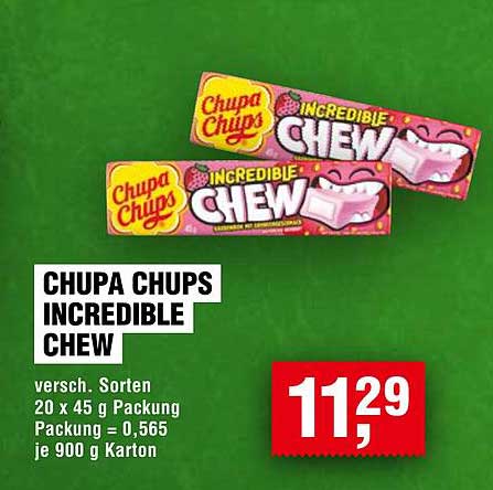Chupa Chups Incredible Chew - 20 x 45 g Packung