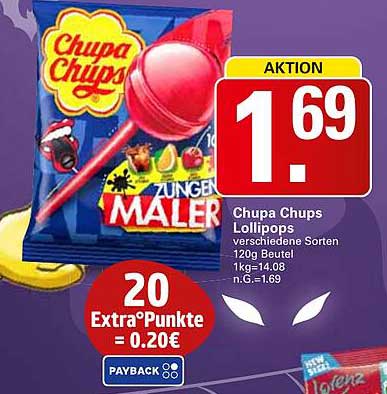 Chupa Chups Lollipops - verschiedene Sorten
