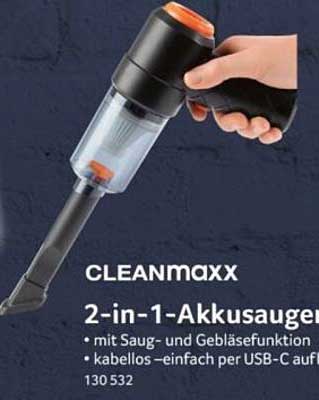 CLEANmaxx 2-in-1-Akkusauger