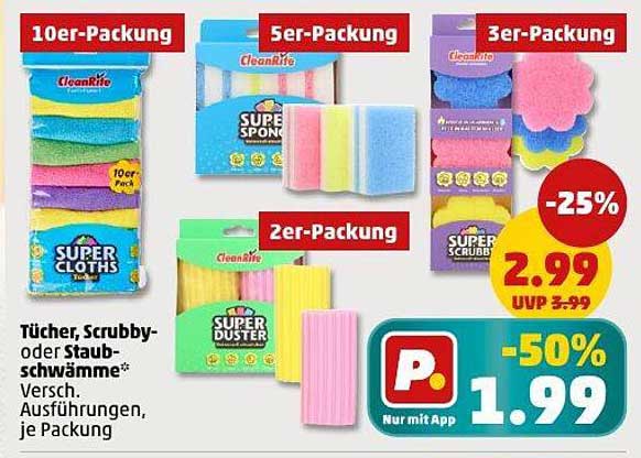 CleanRite Super Duster und Schwämme im Angebot