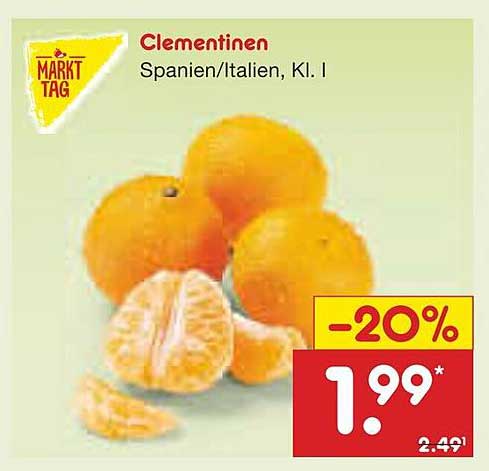 Clementinen Spanien/Italien, Kl. I