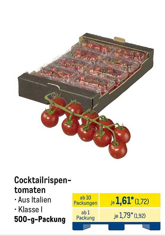 Cocktailrispen-Tomaten 500-g-Packung