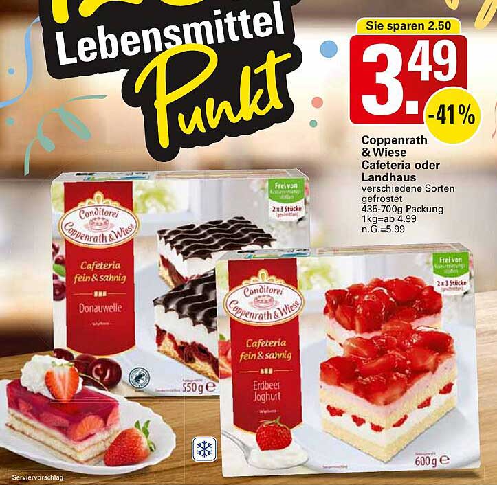 Coppenrath & Wiese Cafeteria oder Landhaus gefrostet 435-700g